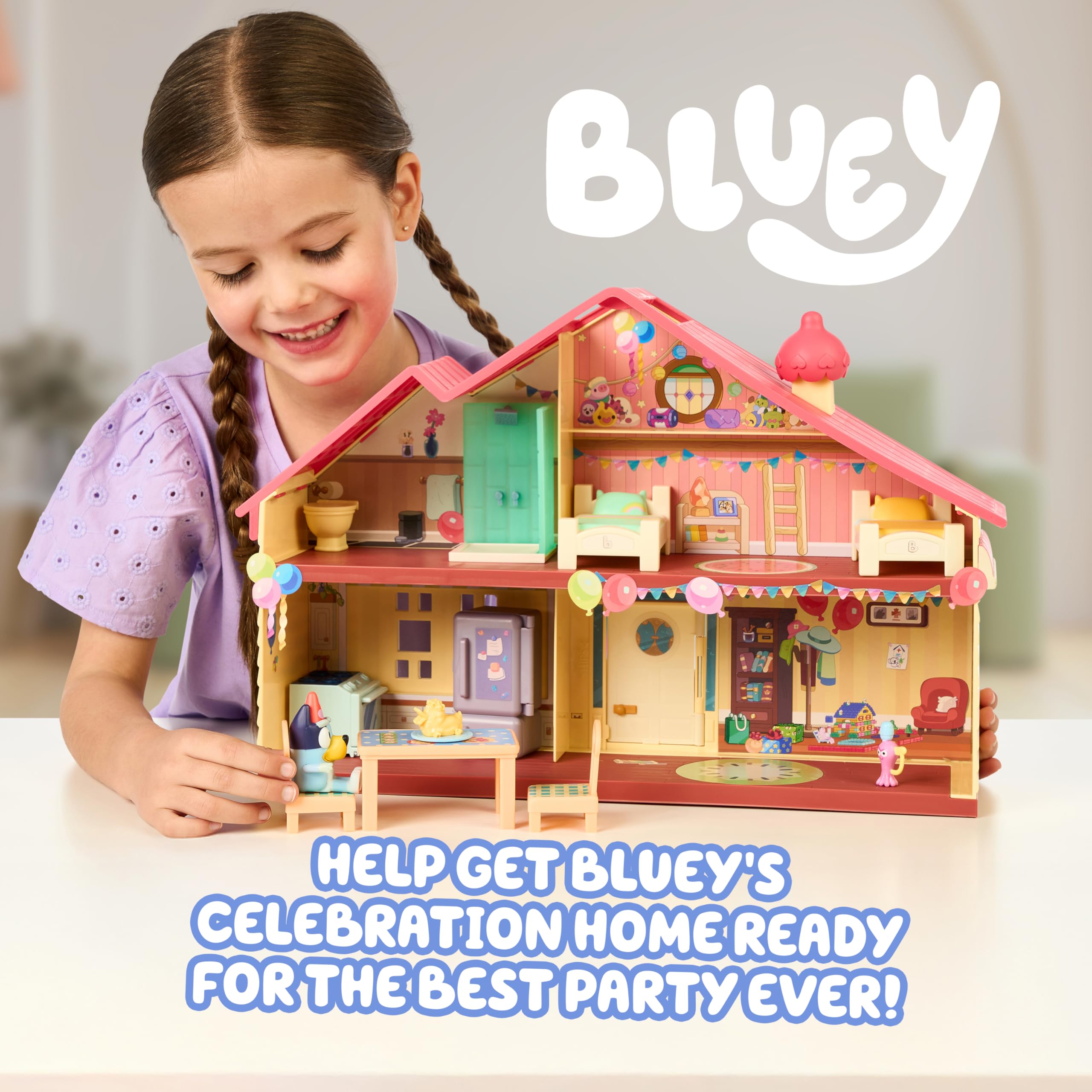 新品未使用【bluey ブルーイ】ドールハウス・フィギュア・bingo・家 Amazon.co.jp: Blueys Birthday Celebration Home Playset : おもちゃ